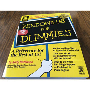 Windows 98 For Dummies By Andy Rathbone (1998 IDG Books)